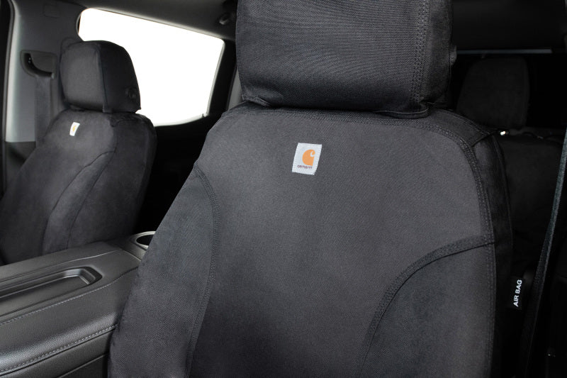 Covercraft 22-23 Toyota Tundra Carhartt Super Dux SeatSaver Custom Front Row Seat Covers - Black