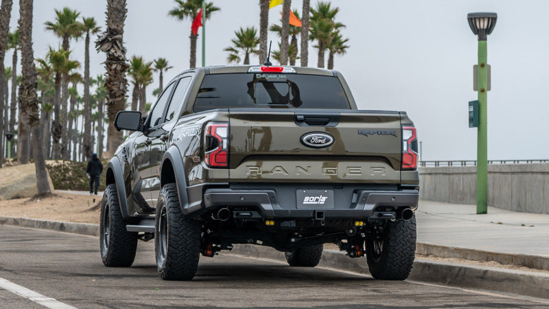Borla 24-25 Ford Ranger Raptor 2.75in Tailpipe Kit 4in Tip - Brawler Ceramic Black