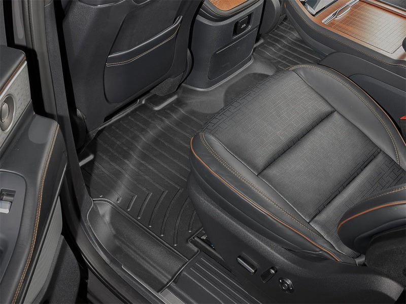 WeatherTech 25-26 Lincoln Navigator 2nd Row Rear FloorLiner 2pc - Black