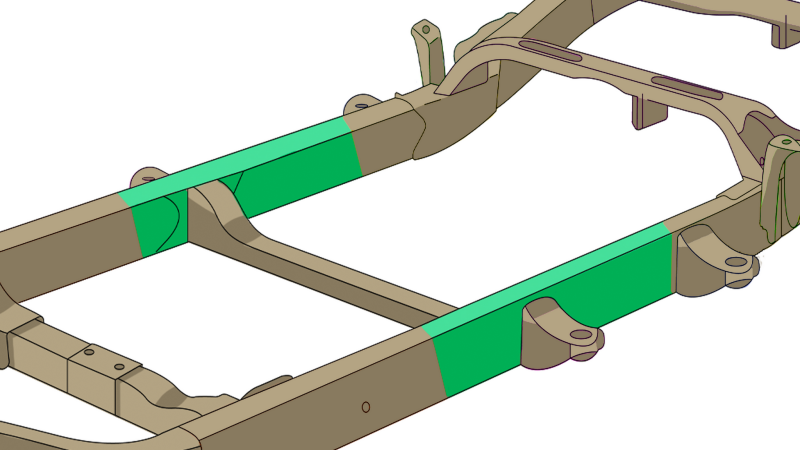 Rust Buster 2007-2013 Chevy Silverado/GMC Sierra Center Frame Repair Kit - Left