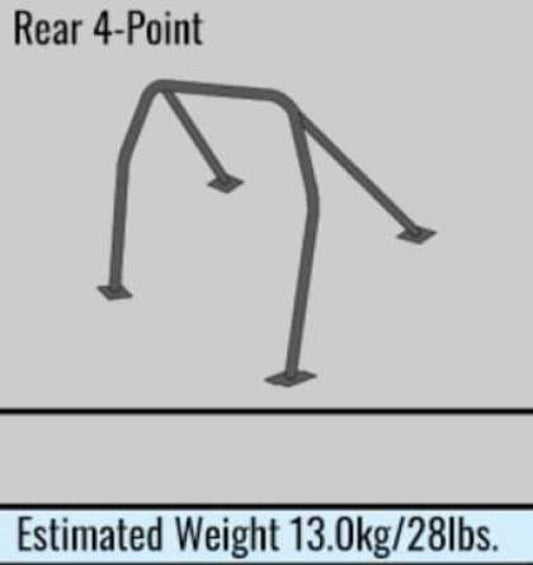 Cusco Safety 21 2-Passenger 4-Point BLK Roll Cage Nissan Skyline ER34 - Steel