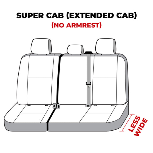 Covercraft 19-24 Ford F-150 Polycotton SeatSaver Custom Second Row Seat Covers - Charcoal
