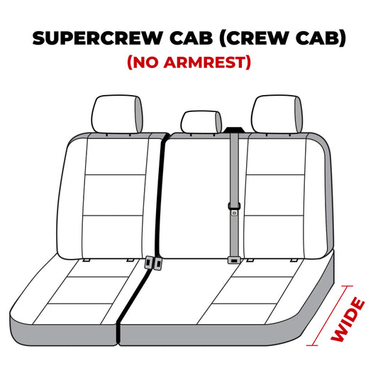 Covercraft 19-24 Ford F-250 Carhartt Super Dux SeatSaver Custom Second Row Seat Covers - Black
