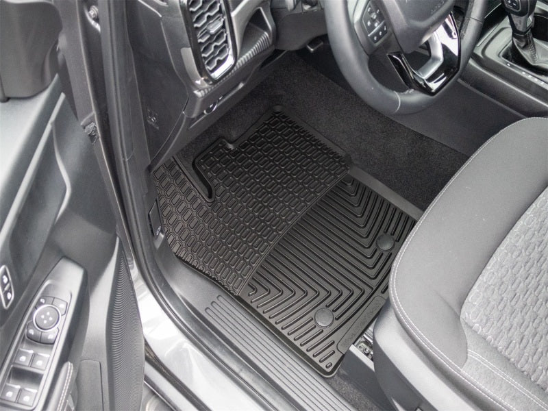 WeatherTech 24-25 Ford Ranger 1st Row Front All-Weather Floor Mats - Black