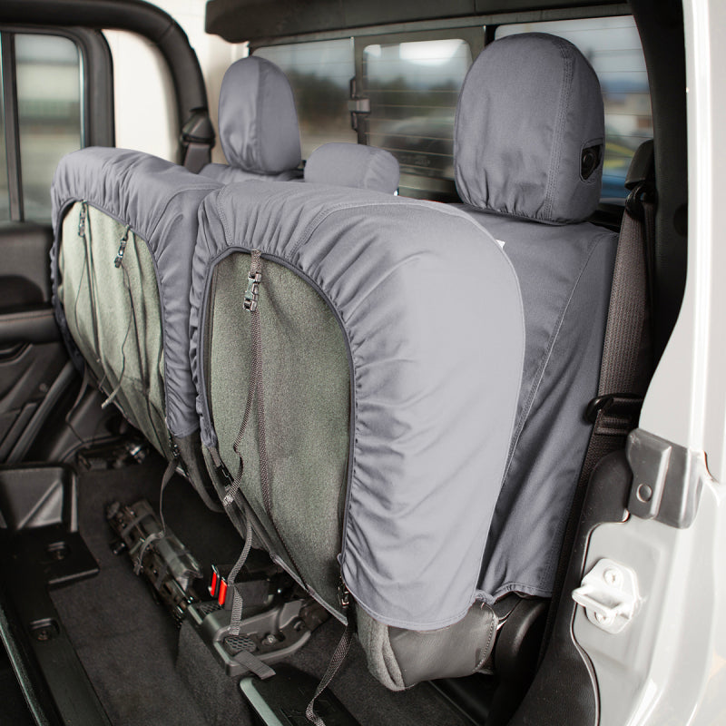 Covercraft 19-24 Dodge Ram Carhartt SeatSaver Custom Front Row Seat Covers - Gravel