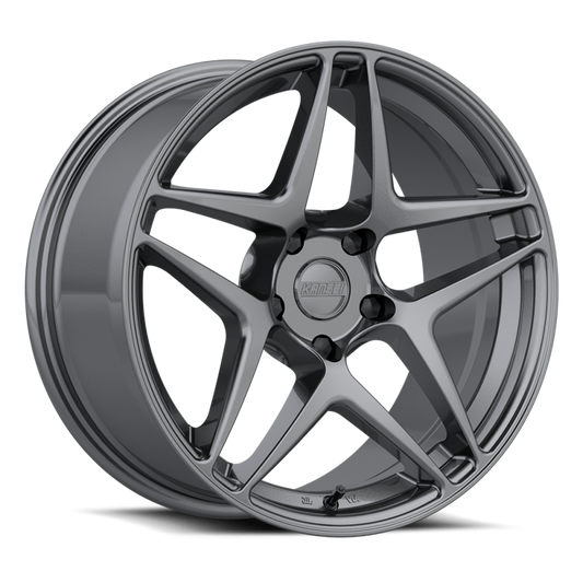 Kansei K15G Astro 19x9.5in / 5x114.3 BP / 35mm Offset / 73.1mm Bore - Gunmetal Wheel