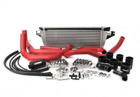 PERRIN 08-14 Subaru WRX Front Mount Intercooler Boost Tubes + Hardware - Red Tubes