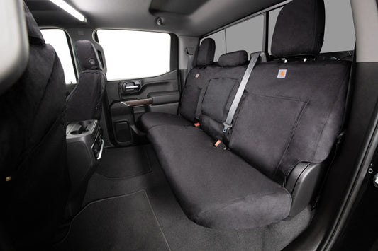 Covercraft 19-24 Chevrolet Silverado Carhartt Super Dux SeatSaver Second Row Seat Covers - Blk