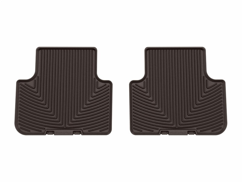 WeatherTech 17-25 Audi Q7 2nd Row Rear All-Weather Floor Mats - Cocoa
