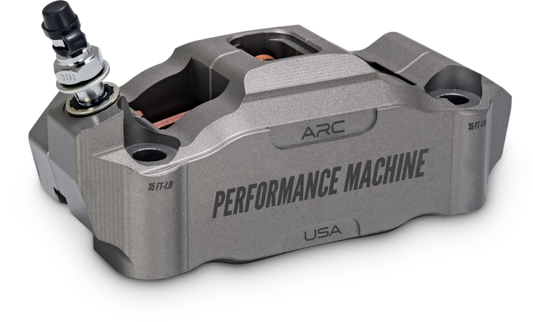 Performance Machine 125 x 4 Race Series Radial Mount Caliper with ARC - Right - Gunmetal Grey