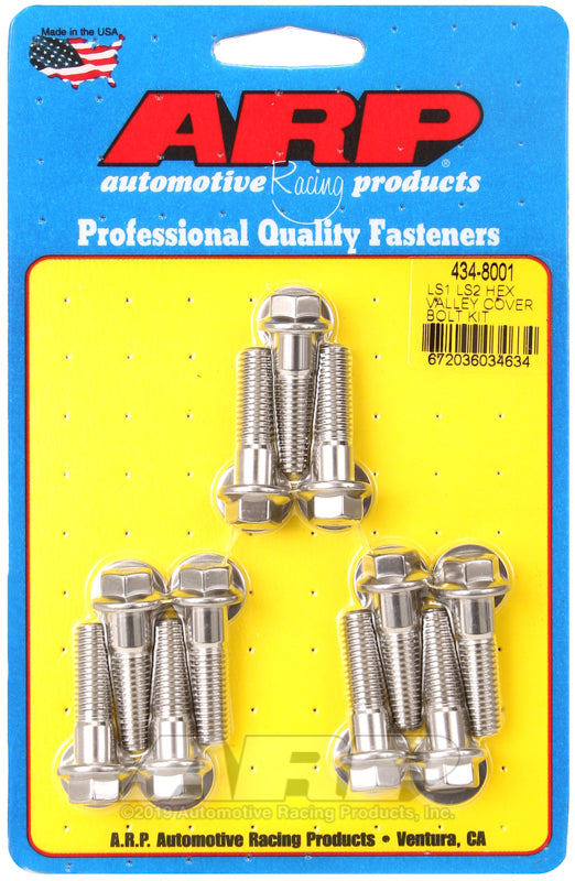 ARP Chevrolet LS1/LS2 SS Hex Valley Cover Bolt Kit