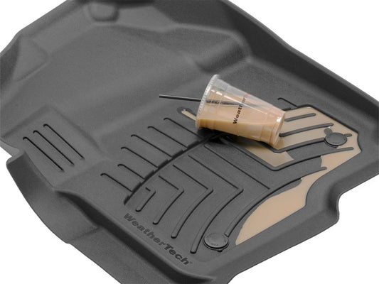 WeatherTech 15 Ford F-150 (Supercrew and Supercab Only) Front and Rear FloorLiners - Black