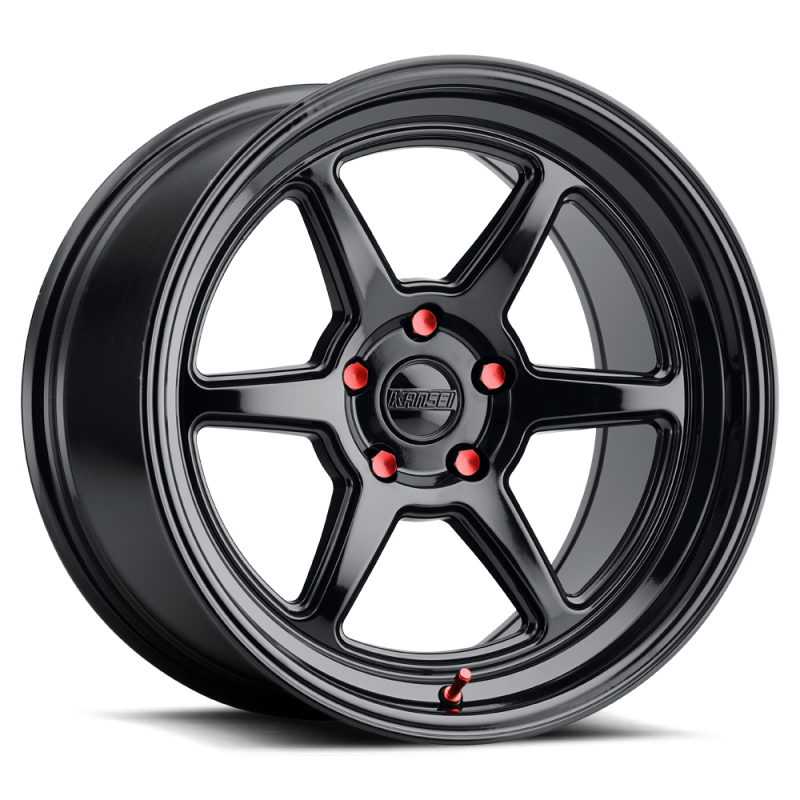 Kansei K14B Roku 18x9.5in / BLANK BP / 38mm Offset / 66.56mm Bore - Gloss Black