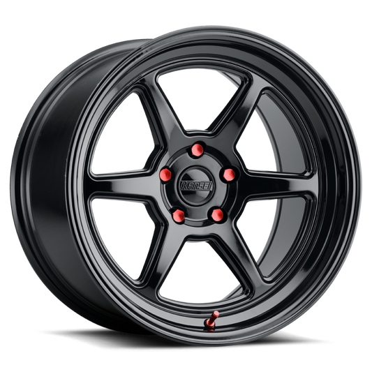 Kansei K14B Roku 18x9.5in / 5x100 BP / 22mm Offset / 66.56mm Bore - Gloss Black Wheel