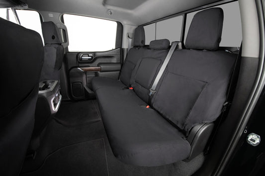 Covercraft 11-24 Dodge Ram Polycotton SeatSaver Custom Second Row Seat Covers - Charcoal