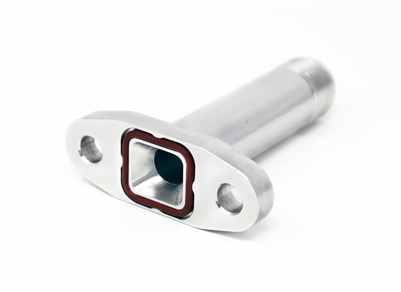 Torque Solution Extended Port Matched Oil Drain Flange: -10AN for T3/T4 PTE / Turbonetics