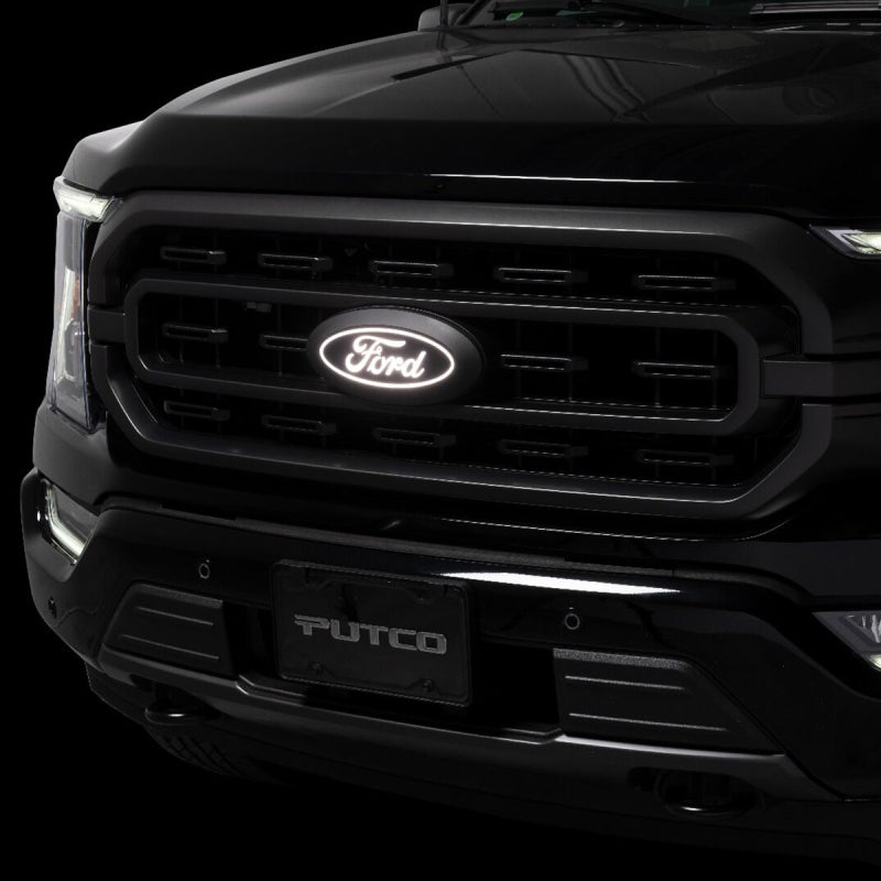 Putco 2023 Ford F-150 Front Luminix Ford LED Emblem - w/Camera CutOut w/o Spray Washer