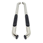 Westin 24-26 Toyota Tacoma Xtra Cab E-Series 3 Nerf Step Bars Stainless Steel