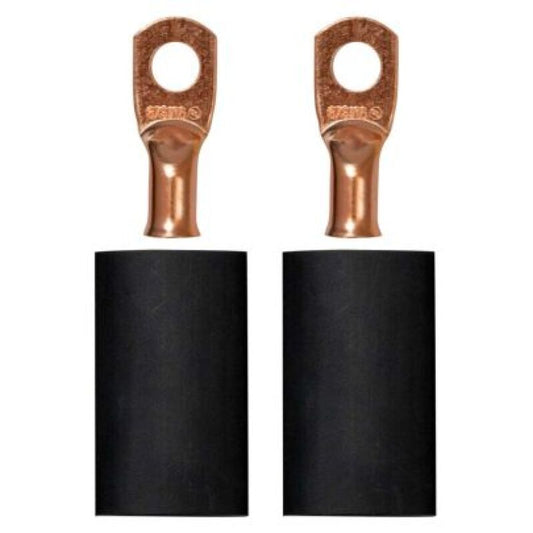 Moroso 5/16in Dia Stud 6 GA Wire Crimp/Solder Battery Cable Terminal Kit (2 Pack)