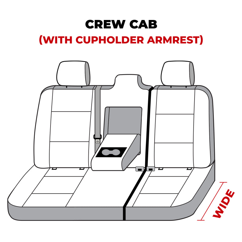 Covercraft 19-24 Dodge Ram 1500 Carhartt SeatSaver Custom Second Row Seat Covers - Gravel