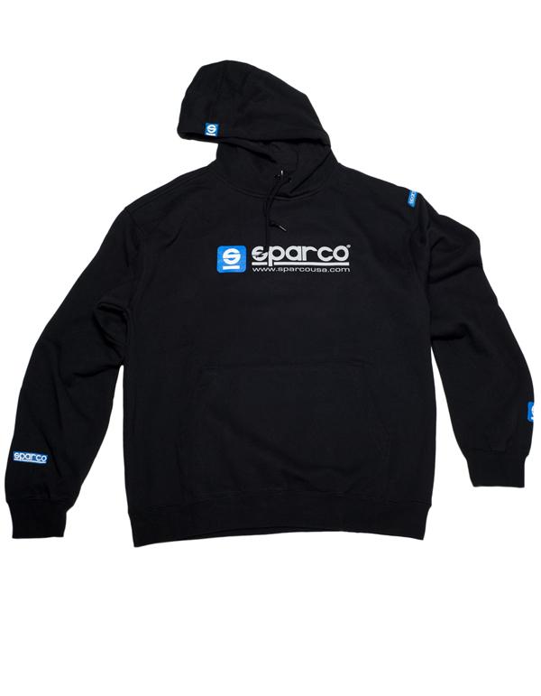 Sparco Sweatshirt Hooded WWW Blk Xlrg