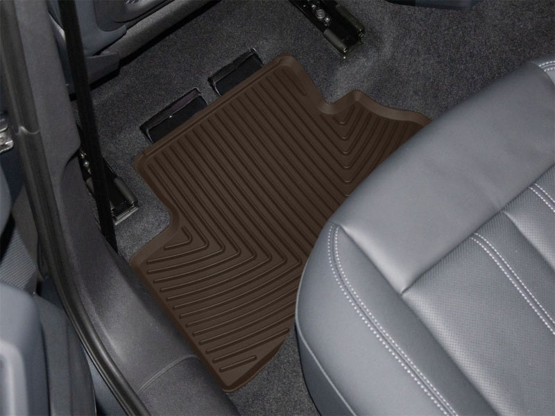 WeatherTech 18-25 Audi Q5 2nd Row Rear All-Weather Floor Mats - Cocoa