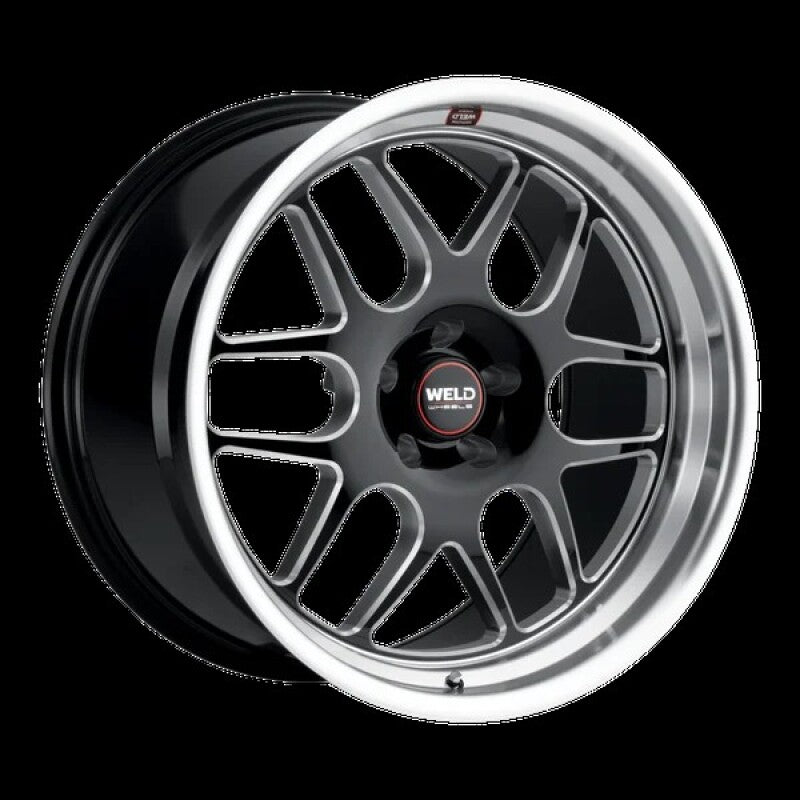 Weld Solana 17x11 / 5x127 BP / ET-44 / 78.1mm Bore - Gloss Black MIL DIA Wheel