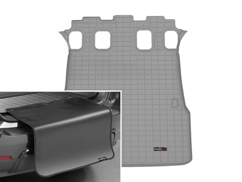 WeatherTech 25-26 Toyota 4Runner Trunk-5 Passenger Se-Cargo Liner w/Bumper Protector 2pc - Grey