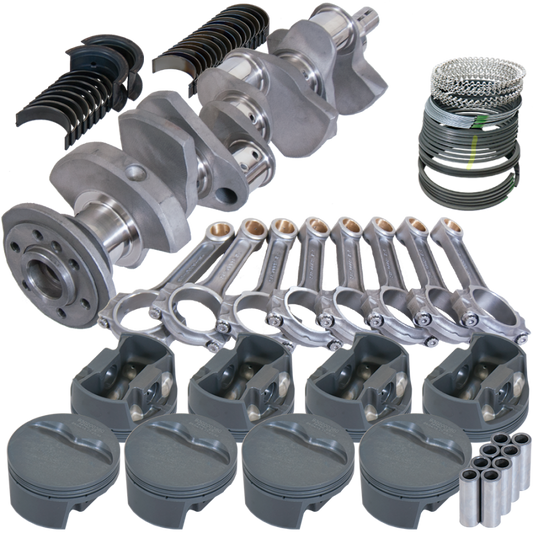Eagle Chevy 350 3.480in Crank 6.000in I-Beam Rods -5cc Flat Top 4.000in Pistons Rotating Assembly
