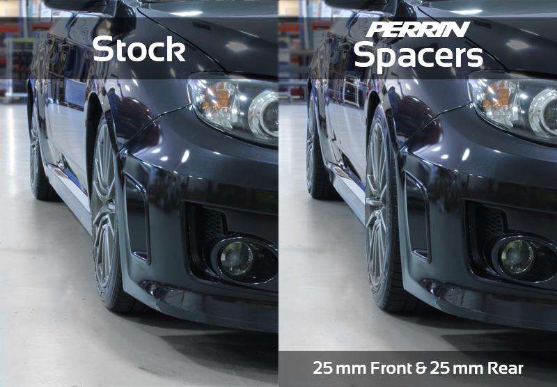 PERRIN 02-14 Subaru WRX / 2004 STI / 13-26 BRZ & Toyota GR86 30mm Wheel Spacers 5x100 56mm CB - Pair