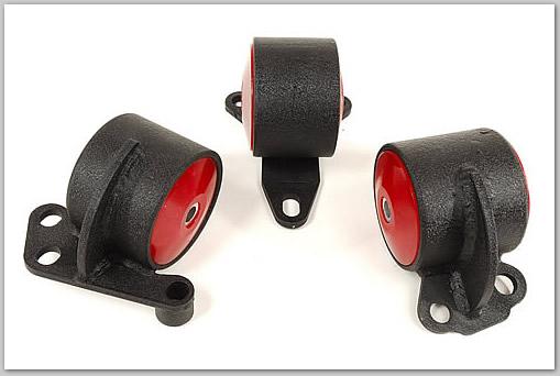 Innovative 92-95 Civic B/D Series Black Steel Mounts 60A Bushings (2 Bolt)
